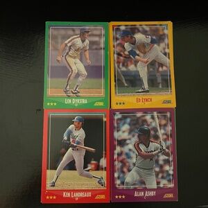 1988 Score Baseball Cards, Lot of 120